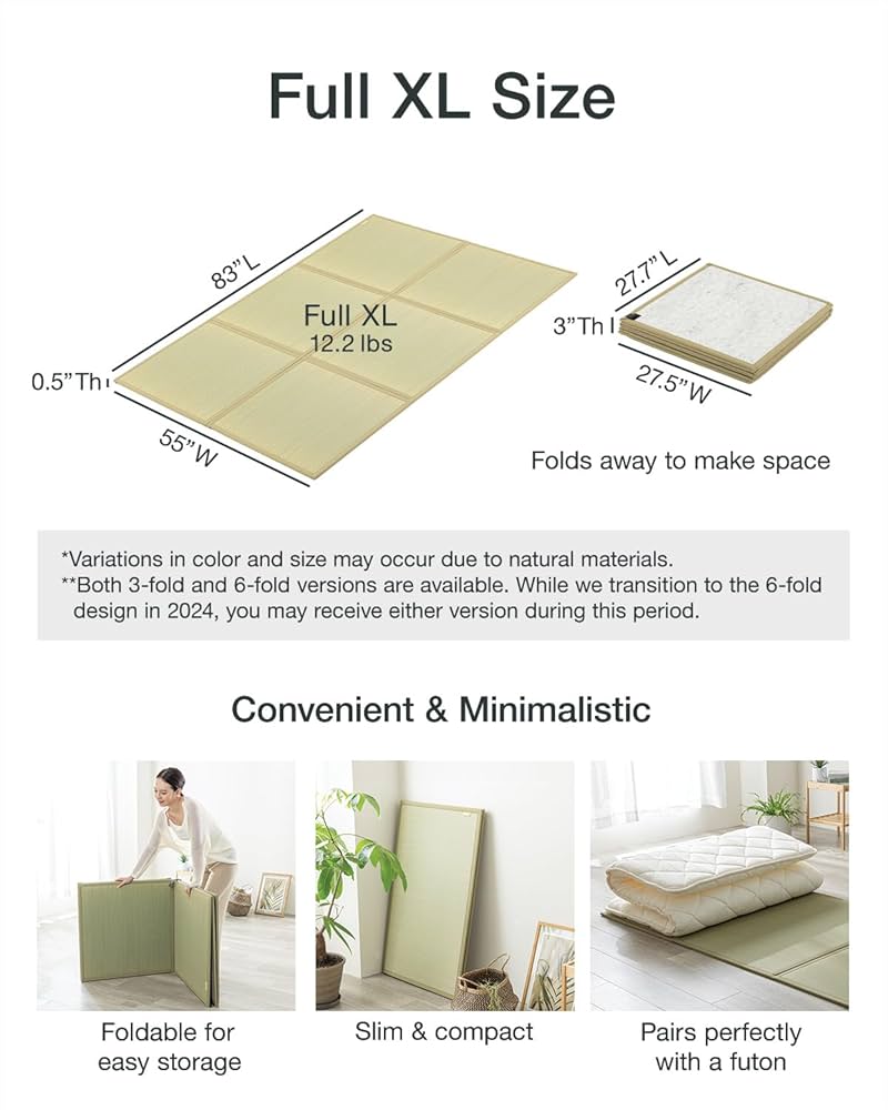 FULI Japanese Tatami Mat, Igusa Mat (Japanese Rush Grass